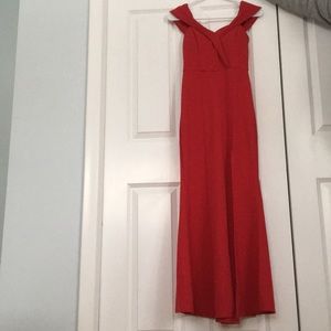 Red formal dress (off the shoulder)